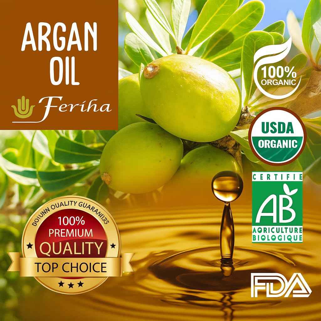 FERIHA Premium Moroccan Black Soap with Organic Argan Oil, 100% Authentic, Artisan Beldi Soap - Sourced, Crafted & Packed in Morocco - Traditional Hammam Formula
