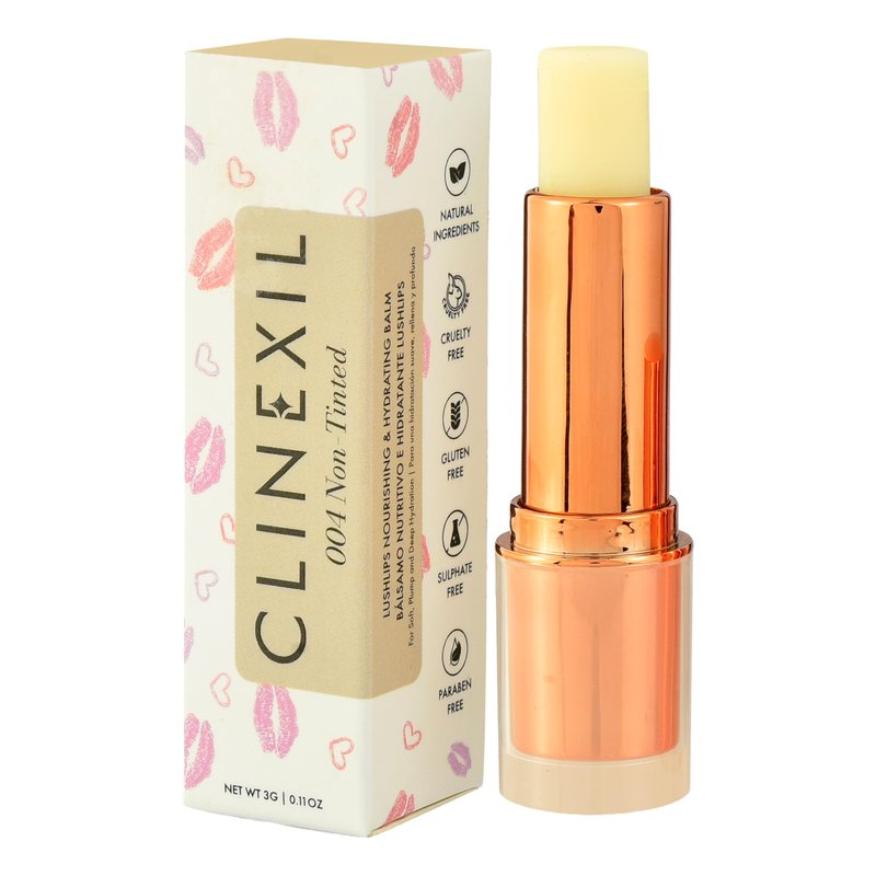 Clinexil Lip Balm – Hydrating Lip Repair with Cold-Pressed Oils, 10% Squalane, Vitamin E & Ceramides – Moisturizing Lip Butter for Dry Cracked Lips – Clean, Non-Toxic Lips Care for Women – 004 NT