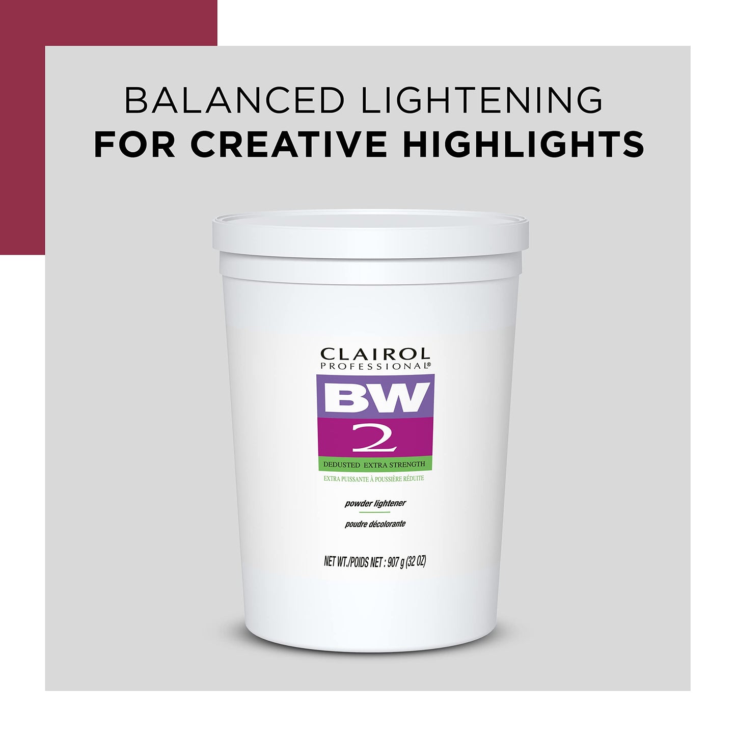 Clairol Professional Basic White Lightener for Hair Highlights, 16 oz.
