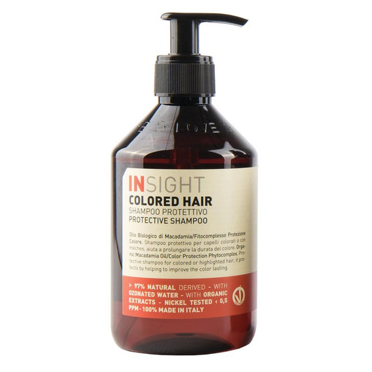 Insight Colored Hair Protective Shampoo with Color-Preserving Phytocomplex & Organic Macadamia Extract for Intense Nourishment & Vibrance, 13.5 Fl. Oz. / 400 mL