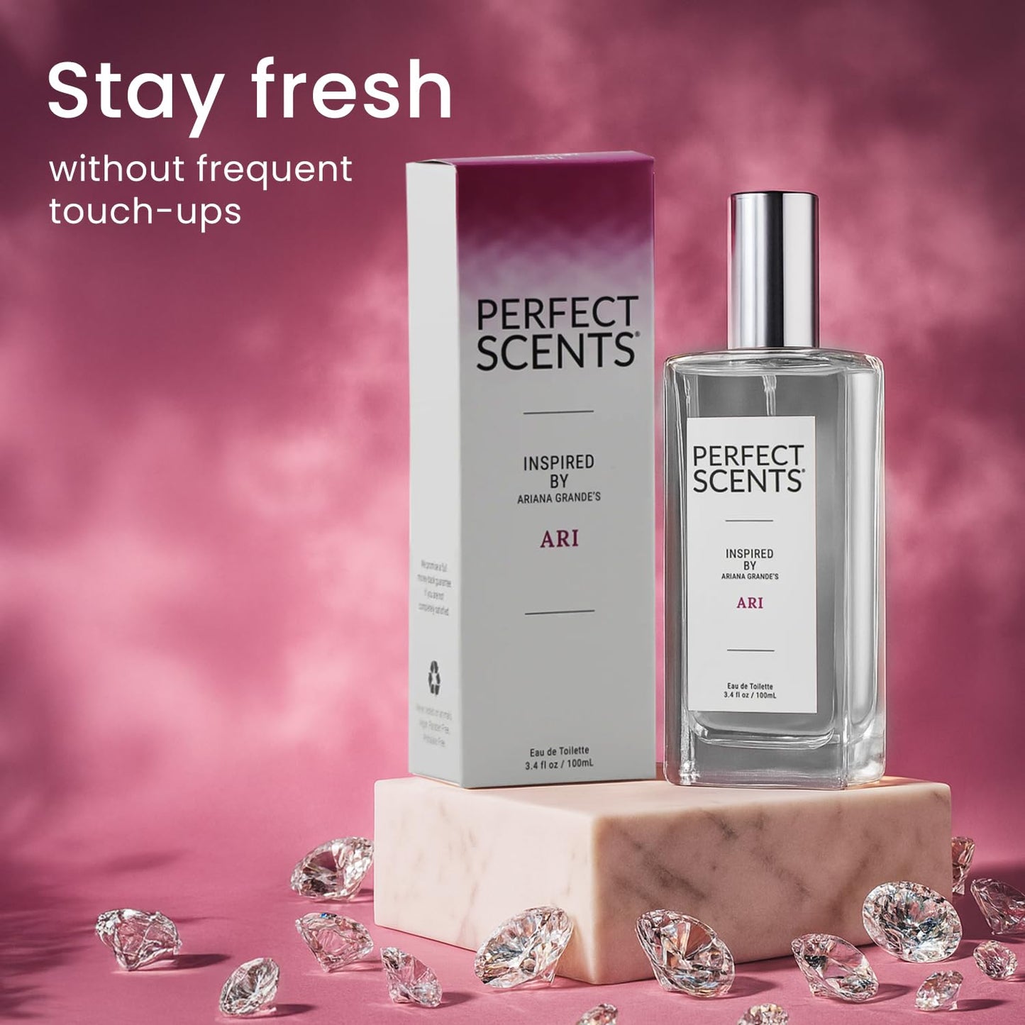 Perfect Scents Fragrances, Inspired by Arian.a Grande’s A.ri, Women’s Eau de Toilette, CLEAN, Vegan, Paraben-Free, Phthalate-Free, Never Tested on Animals, 3.4 Fluid Ounces