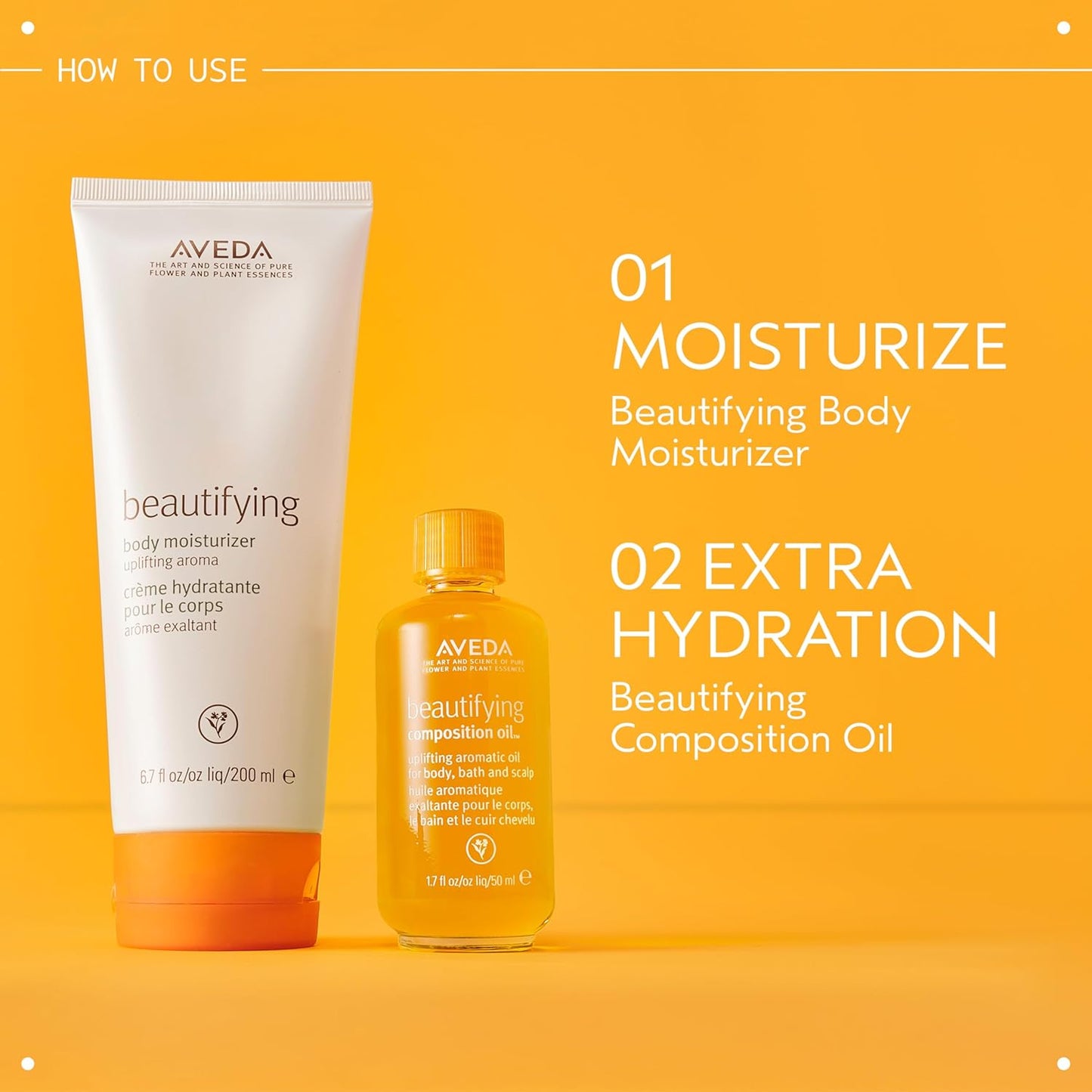 Aveda Beautifying Composition Oil - Organic Bath & Body Oil with Safflower & Olive Oil | 1.7 Fl Oz