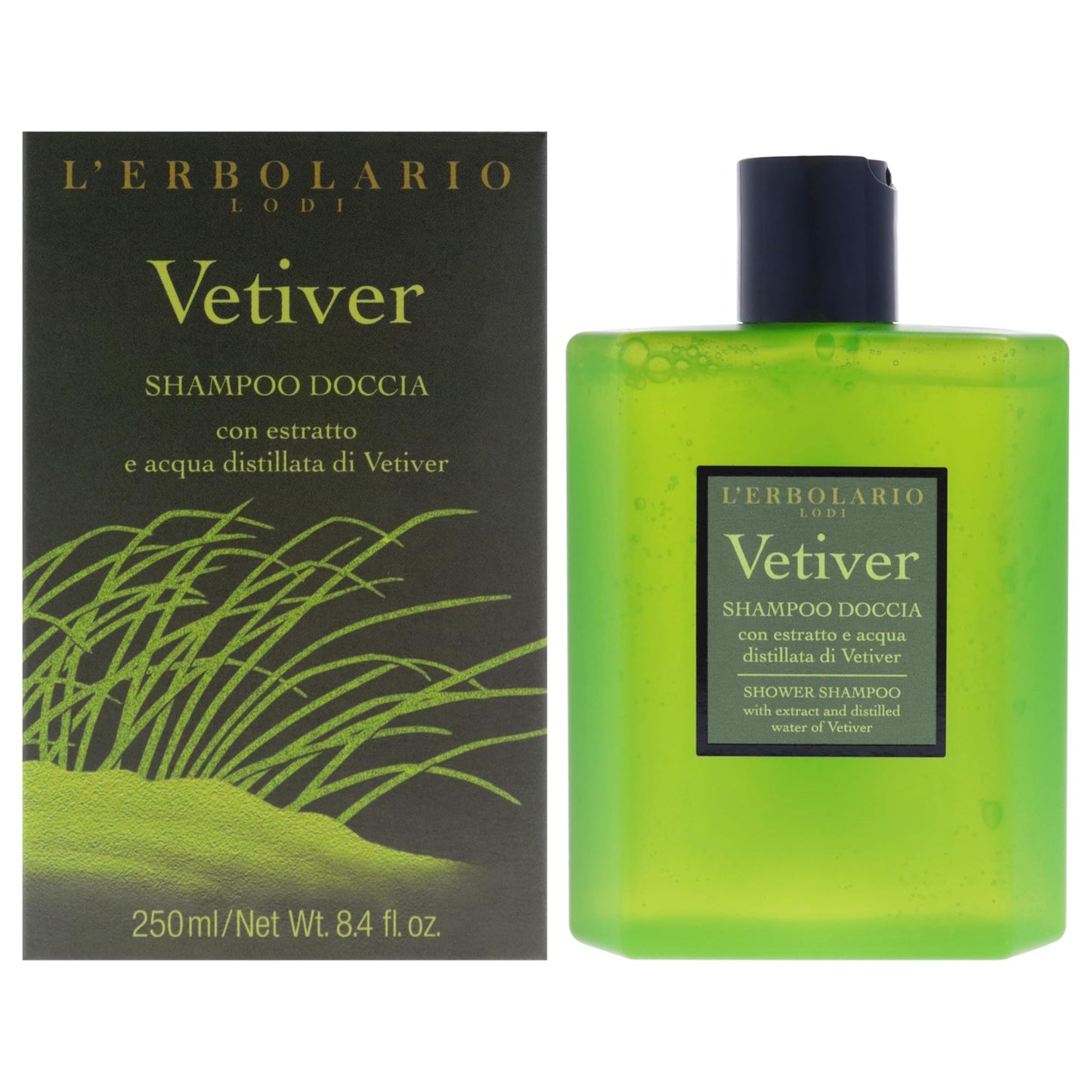 LErbolario Shower Gel - Vetiver for Unisex - 8.4 oz Shower Gel