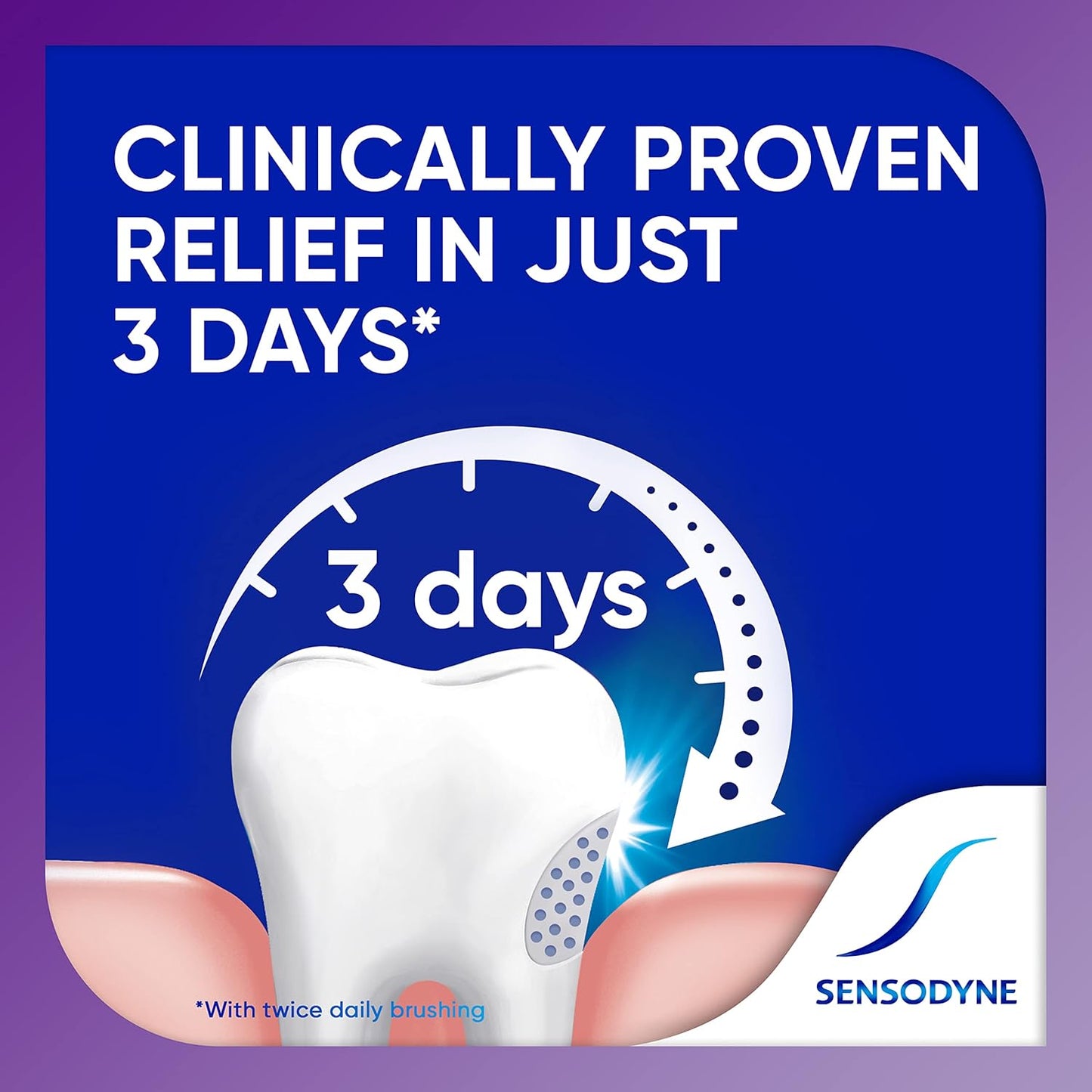 Sensodyne Rapid Relief Sensitive Toothpaste - Extra Fresh Formula | 3.4 oz (Pack of 3)