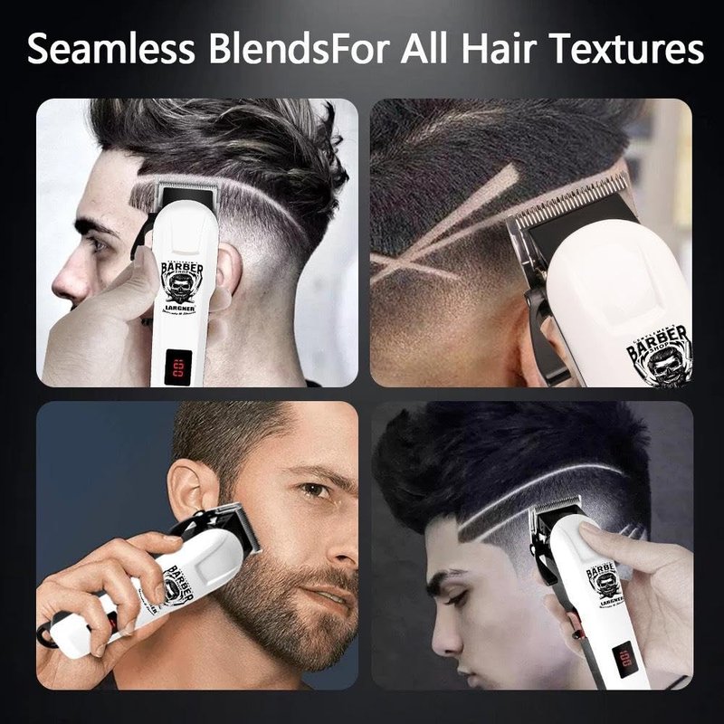 LARGNER Hair Clippers for Men Professional, Beard Trimmer Kits & Sets, Electric Shavers, Hair Clippers & Trimmer Ceramic T-Blade, for Barber, for Gifts