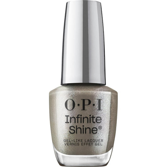 OPI Infinite Shine Belly Button Bling | Semi-Sheer Dark Soft Grey Silver Shimmer Long Wear Gel Like Nail Polish | What's Your Mani-tude | Fall 2025