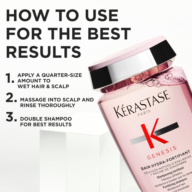 Kerastase Genesis Thermique Blow Dry Primer, Heat Protectant for Weak or Damaged Hair, Anti-Breakage, Detangles and Hydrates without Frizz, Sulfate Free and Defense Thermique, 5.1 Fl Oz