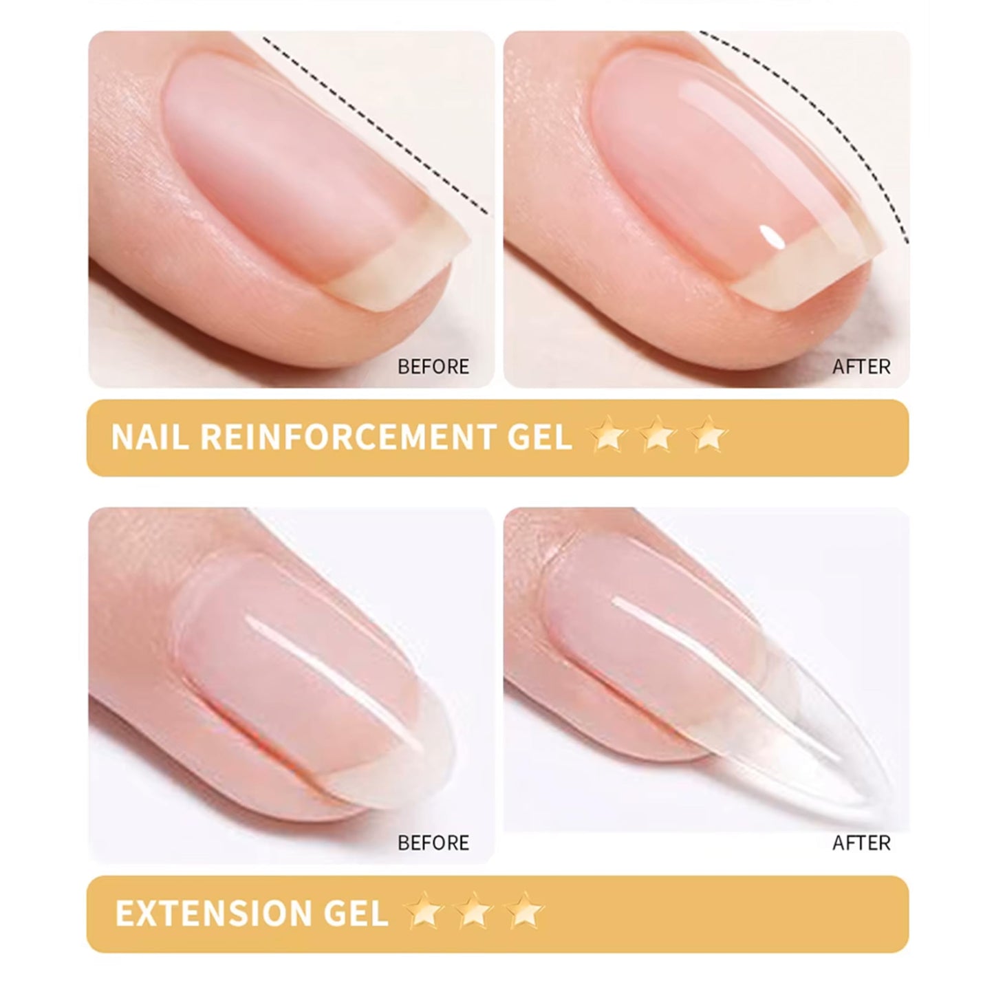 GEL - ATN Builder Gel Bottle 20ml - Clear | Strong & Durable Nail Extension Gel | LED/UV Curing | Professional-Grade Formula