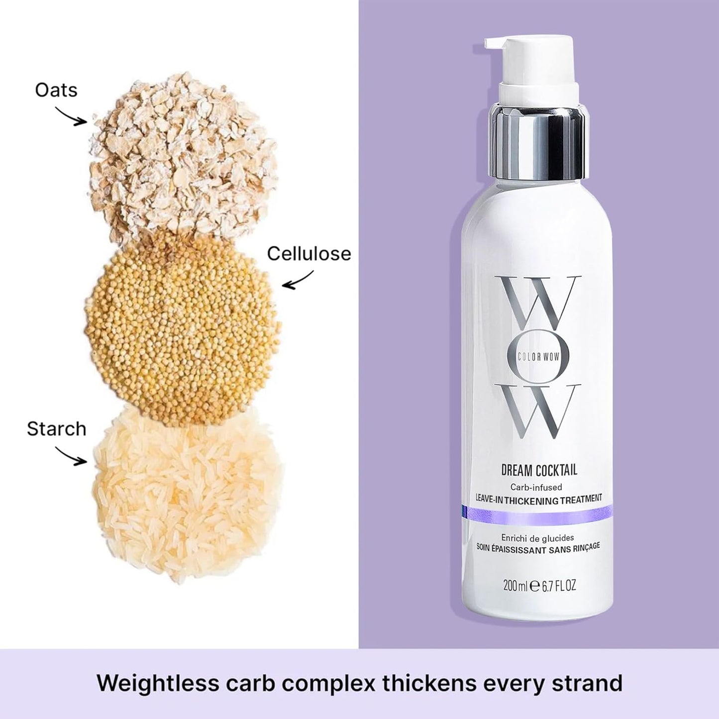 Dream Cocktail Leave-In Treatment - Carb Infused Formula for Thick, Full Hair | Heat Protection