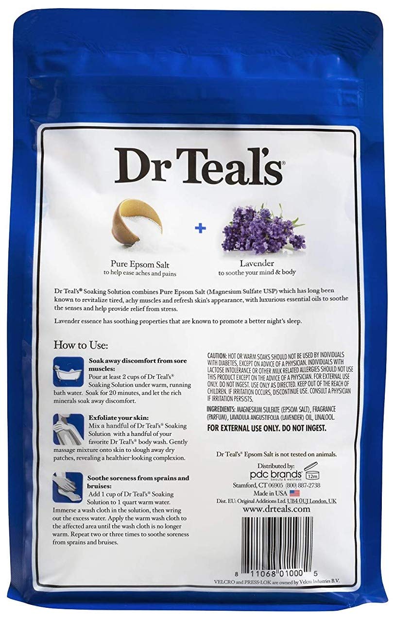 Epsom Salt and Lotion Combo Pack - Lavender & Eucalyptus Soaking Solutions | Night Time Therapy Melatonin Body Lotion (8 oz)