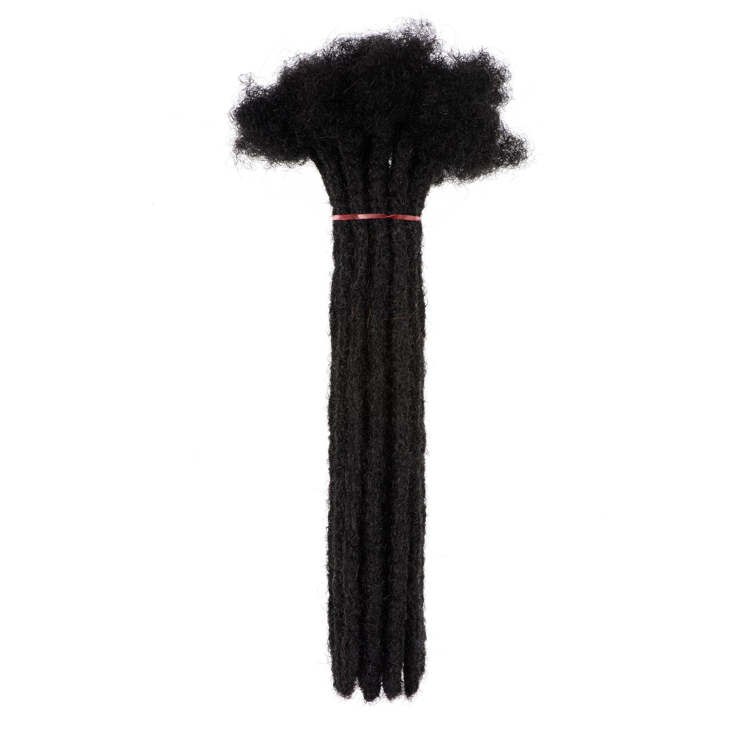 LinkMai 0.2-0.8cm Locs 8-18 I nch 20 Strands 100% Real Human Hair Dreadlock Extensions for Man/Women Permanent Loc Extensions Bundles Can Be Dyed Bleached Curled & Twisted (0.4CM, 1B, 18 INCH)