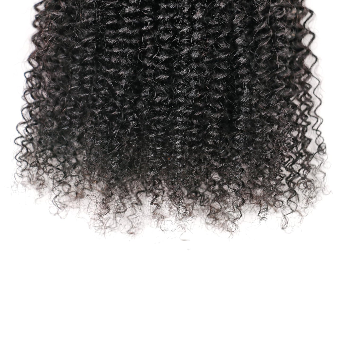 10A Afro Kinky Curly Bundles Human Hair 100% Unprocessed Virgin Brazilian Curly Weave Human Hair 2 Bundles 8 10 Inch Natural Black Color for Women