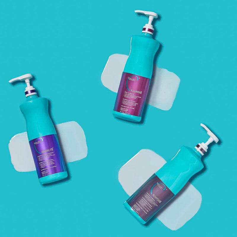 Malibu C REHYDR8 Moisture Conditioner (6 Packets) - Hydration Boosting Concentrate for Dry, Brittle Hair - Strand Reviving, Hydrating Conditioner for All Hair Types