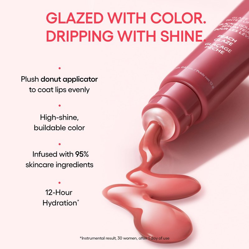 LANEIGE Glaze Craze Tinted Lip Serum, Raspberry Jam: Hydrating Lip Serum for Glossy, Nourished Lips with Plumping Polypeptides