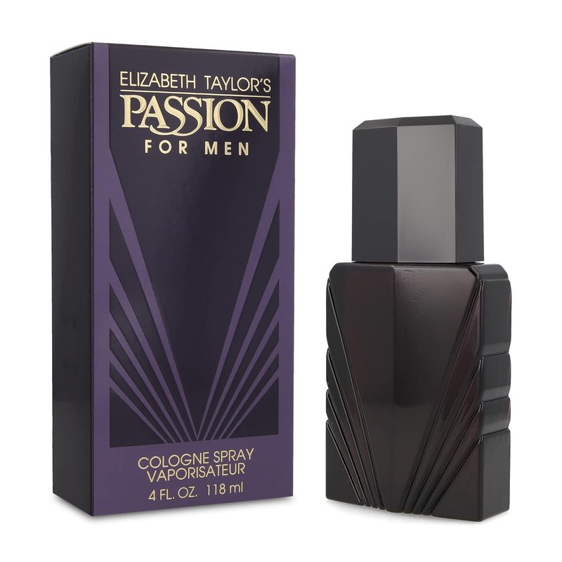 Passion Men's Cologne Spray by Elizabeth Taylor - 4 Fl Oz | Long-Lasting Fragrance