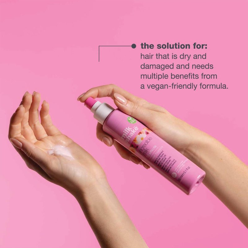 milk_shake incredible milk flower fragrance | multi-functional leave-in treatment for color-treated hair | detangles, softens, strengthens & protects with soy protein & hyaluronic acid, 5.1 fl oz