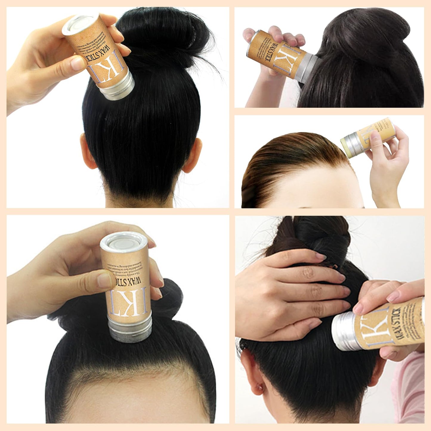 Shiyalan Hair Wax Stick, Wax Stick for Hair, Slick Stick for Hair Non-greasy Styling Hair Pomade Stick, Strong Hold Makes Hair Look Neat and Tidy（2.7 Ounce）