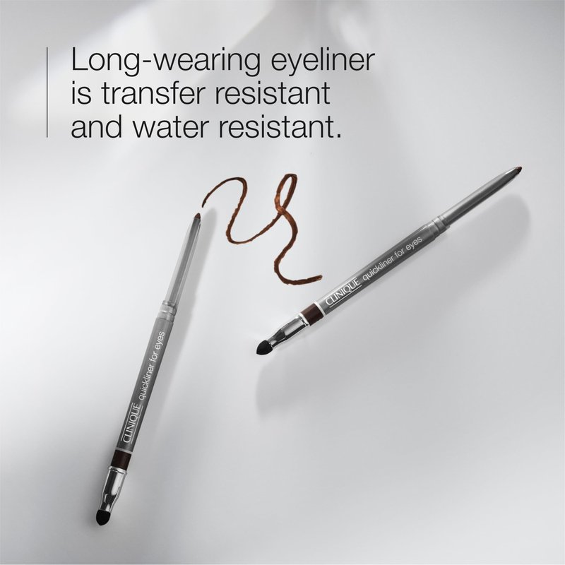 Clinique Quickliner For Eyes Eyeliner Pencil | Water Resistant, Smudge Resistant + Safe For Sensitive Eyes, Slate, 1 Count