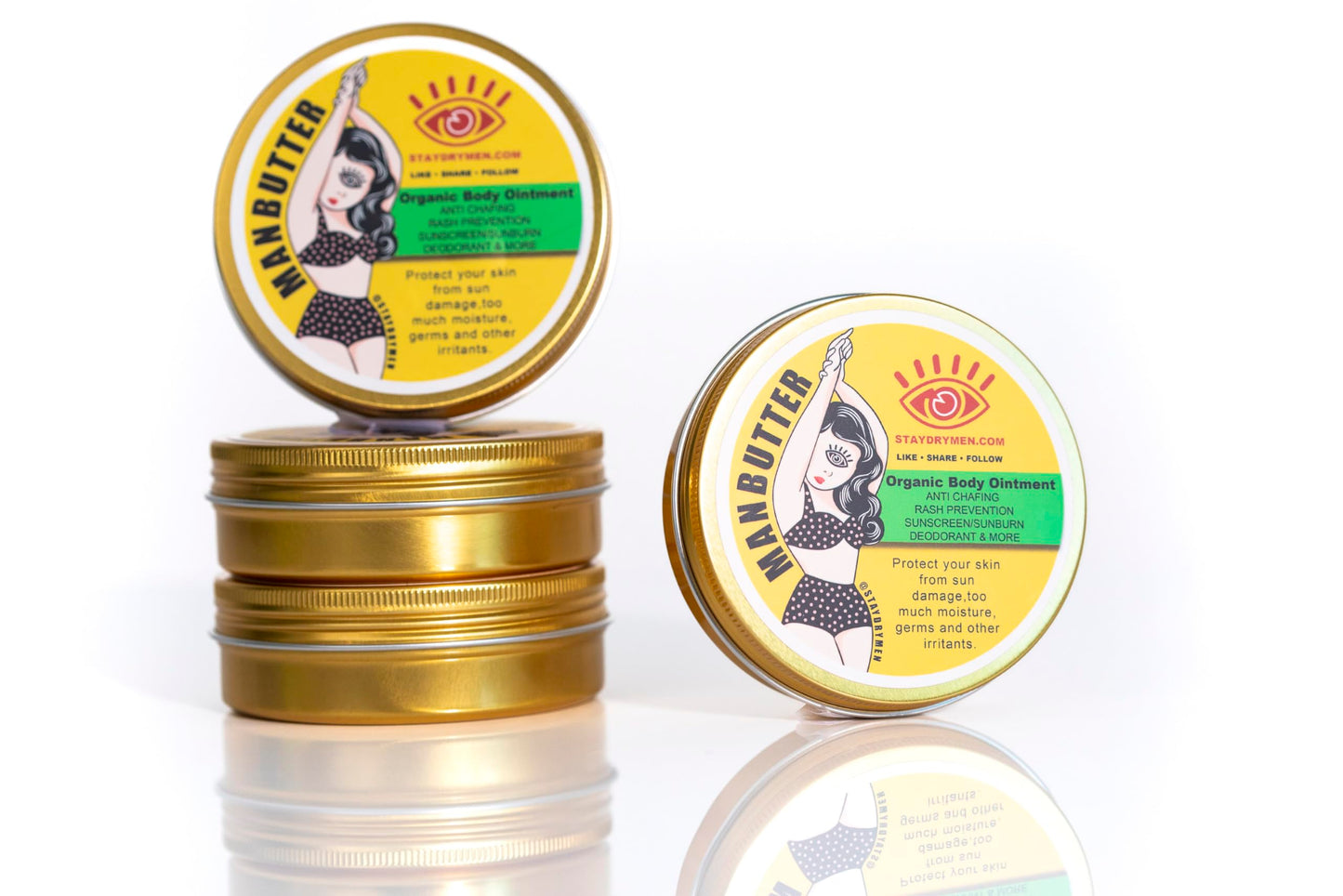 Drymen Products Manbutter Body Butter 4oz Full Skincare Healing Balm for Dry Skin Nourishing Moisturizer Natural Ingredients Soothing Relief