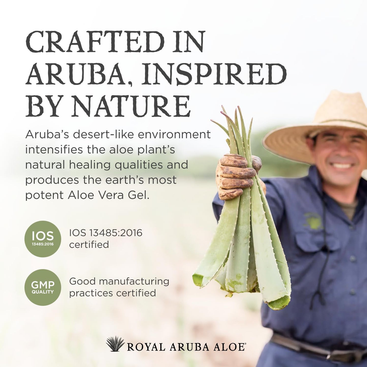 Aruba Aloe Pure Aloe Vera Gel – Soothes, Hydrates, and Refreshes Skin – 8.5 Oz Bottle