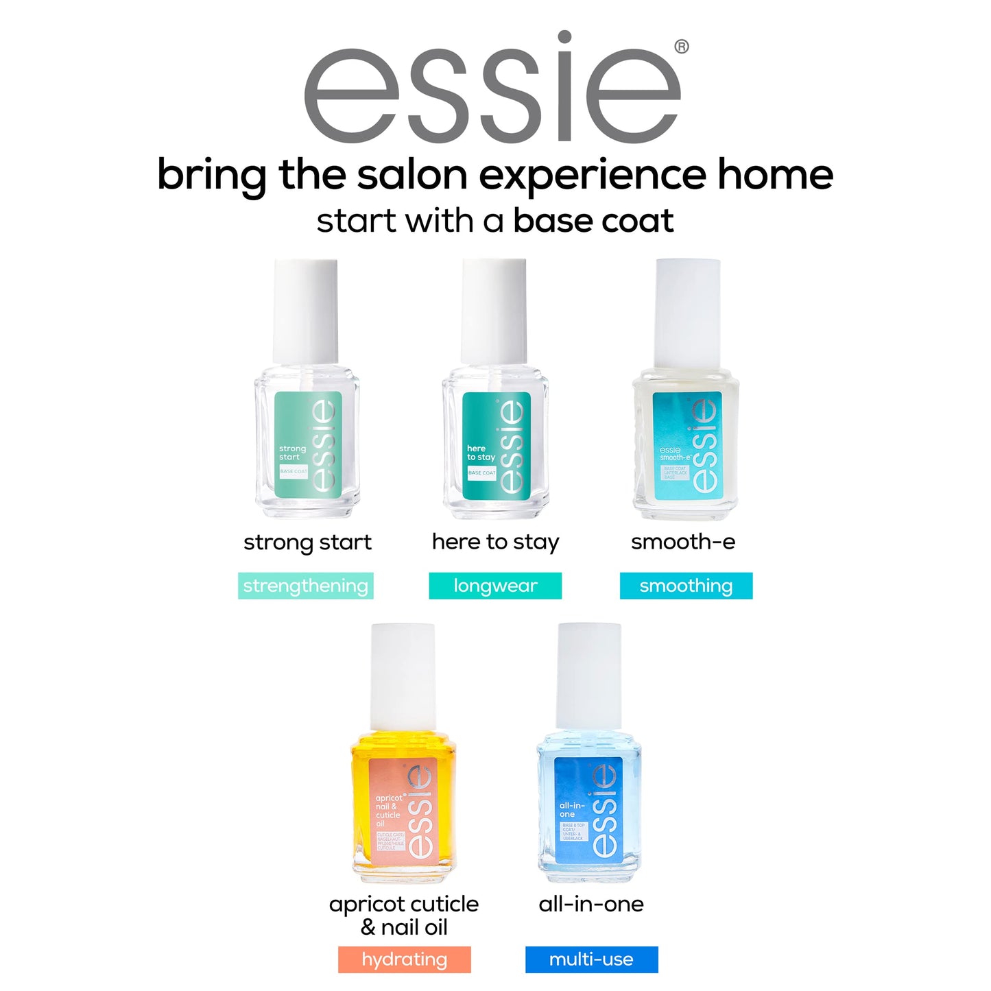 essie Nail Care, Matte About You Top Coat, Vegan, Mattifying Nail Polish, 0.46 fl oz