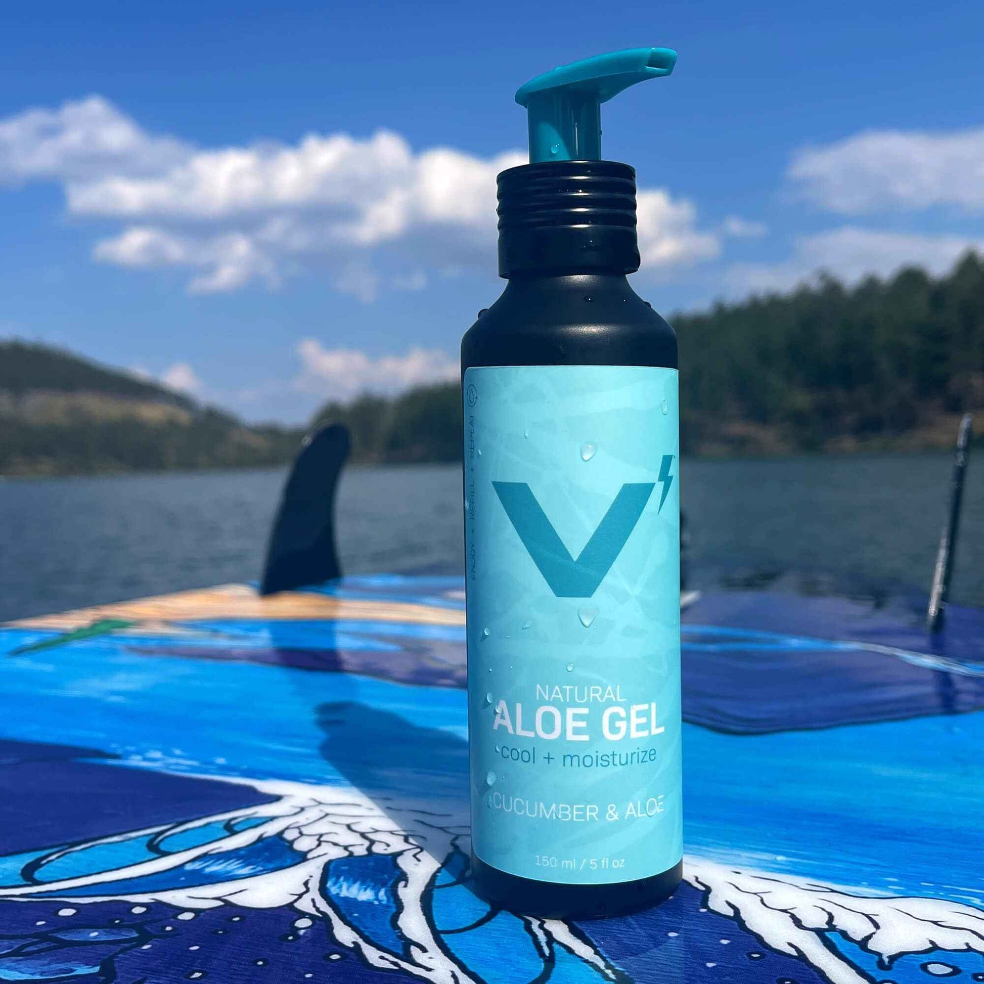 VOLT Organic Aloe Vera Gel for Face & Skin - Soothes, Moisturizes & Refreshes Naturally - 5. Fl. Oz (150ml)