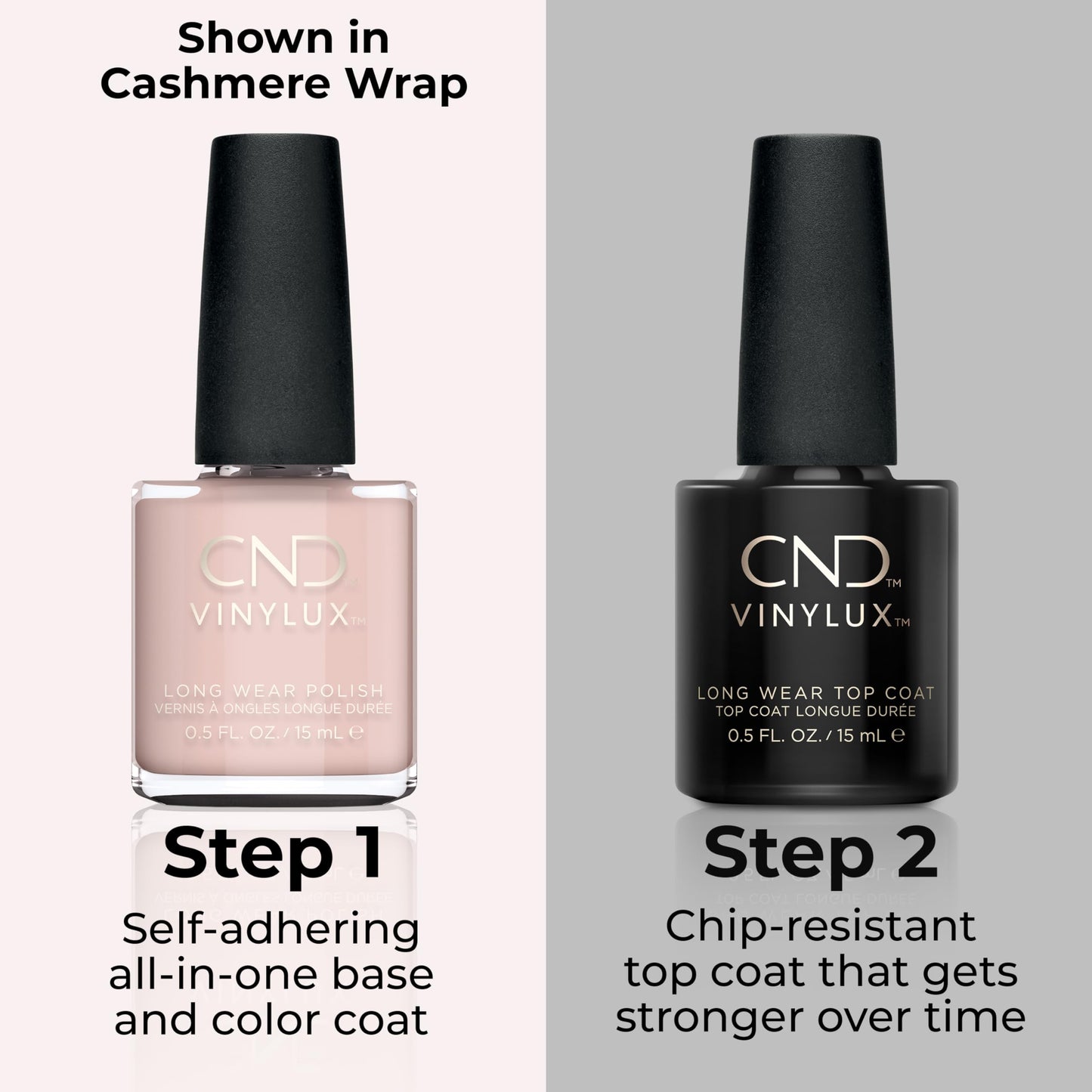CND Vinylux Longwear Nude Nail Polish, Gel-like Shine & Chip Resistant Color, 0.5 Fl Oz