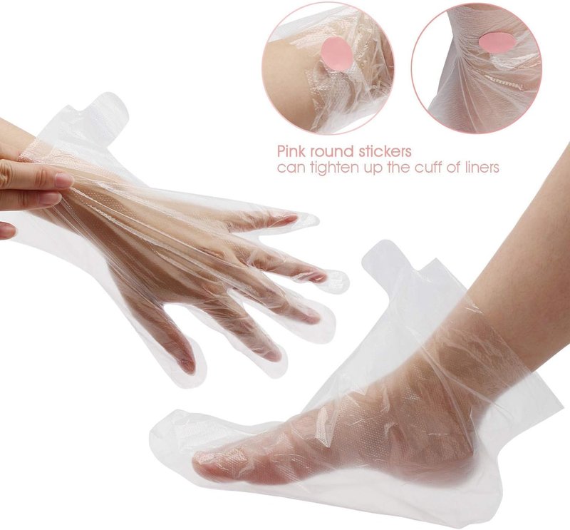 Paraffin Wax Bath Liners & Gloves - 200pcs Spa Mittens for Hands & Feet | Ideal for Wax Therapy