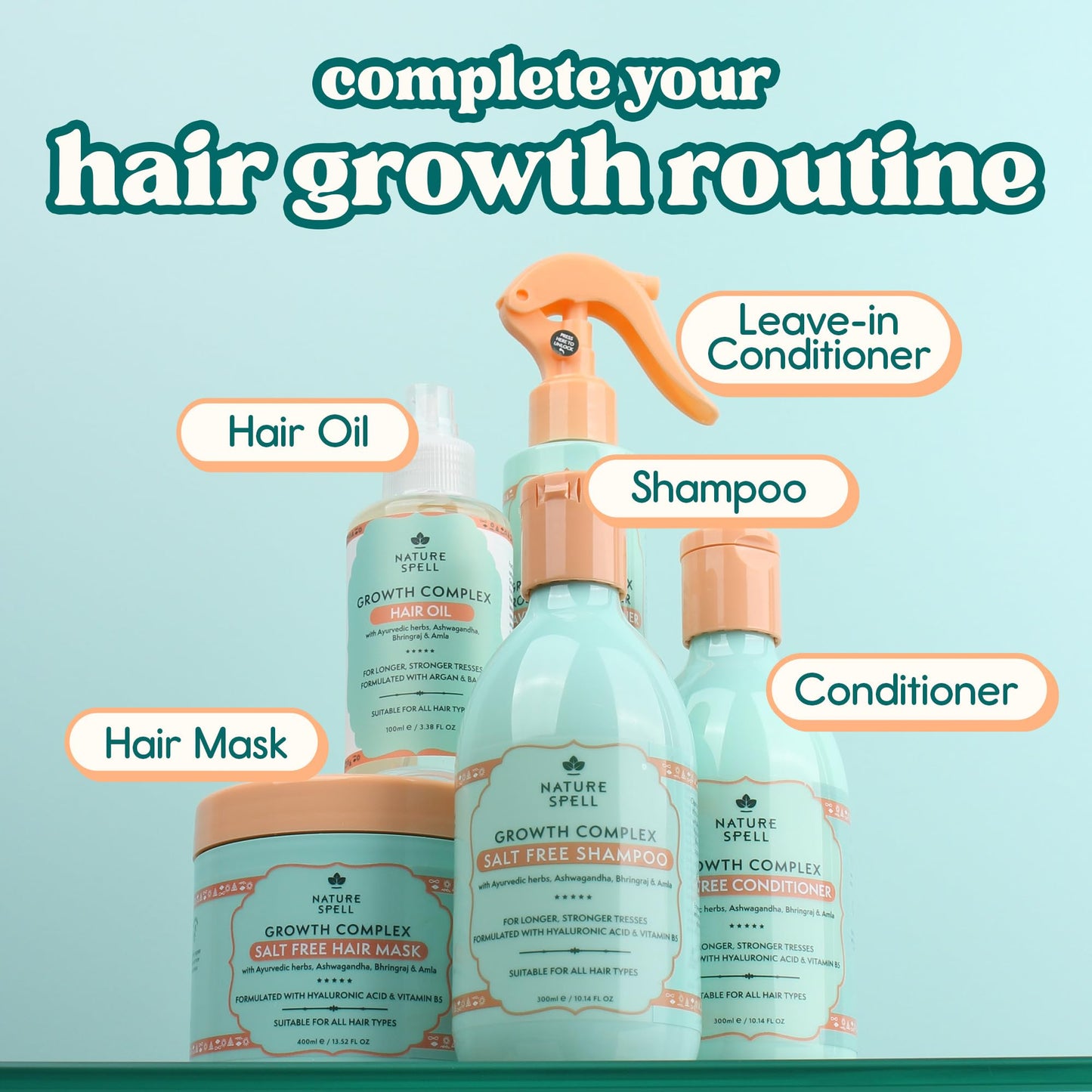 Nature Spell Rosemary Water Leave-In Conditioner, For All Hair, 5.07 Fl Oz