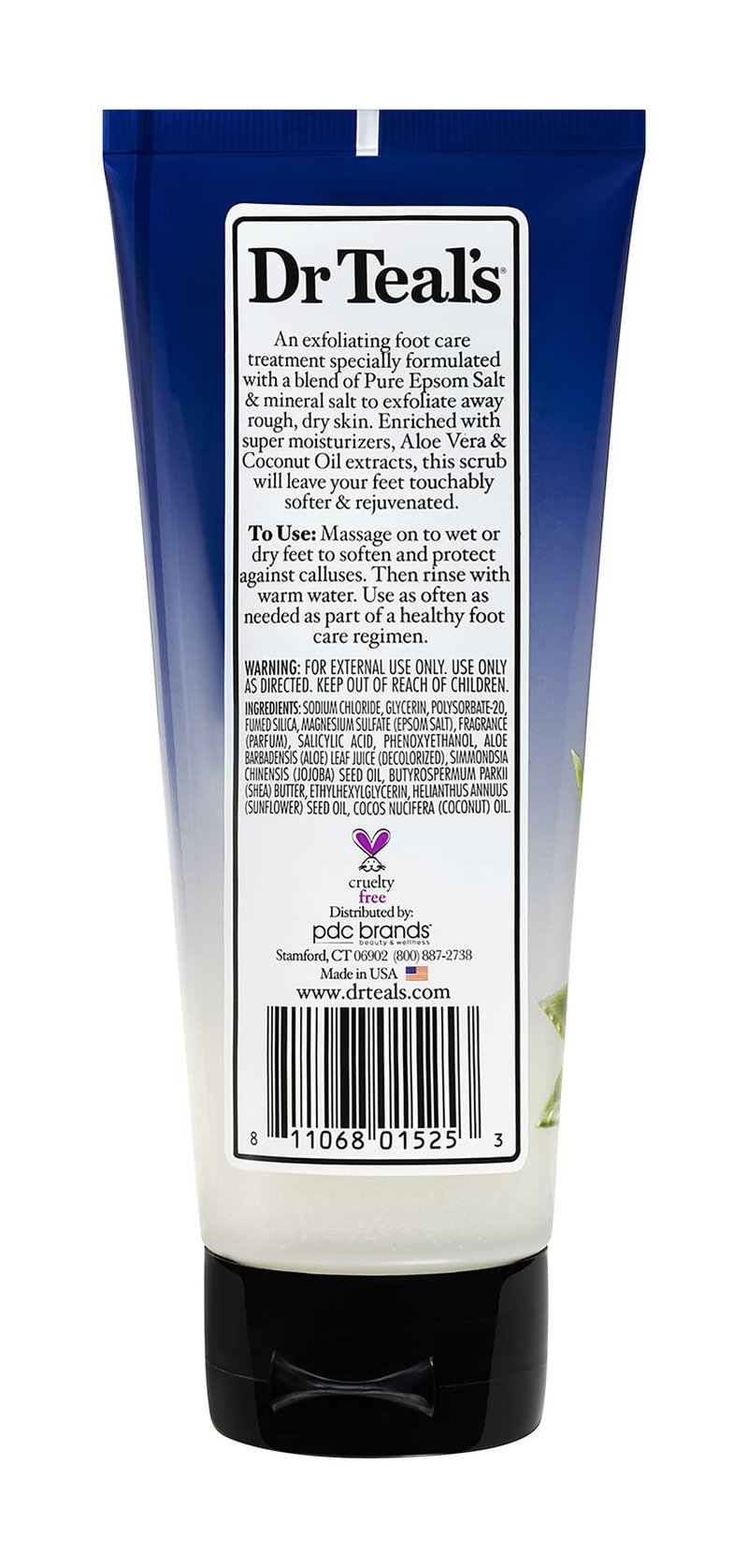Dr. Teal's Gentle Exfoliant Foot Scrub With Epsom Salt 6 Ounce
