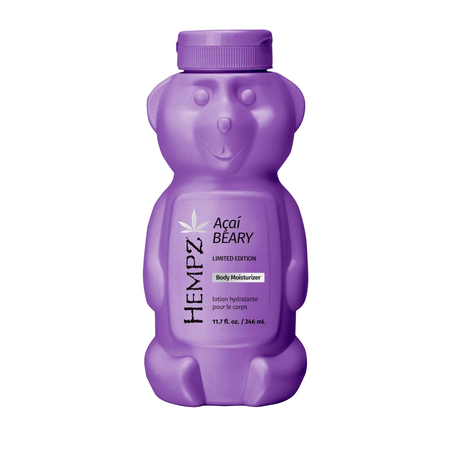 Hempz Limited Edition Acai Beary Body Moisturizer, Hydrating and Nourishing Lotion, Cute Fall Bear, Giftable for Women and Teens, 11.7 oz.