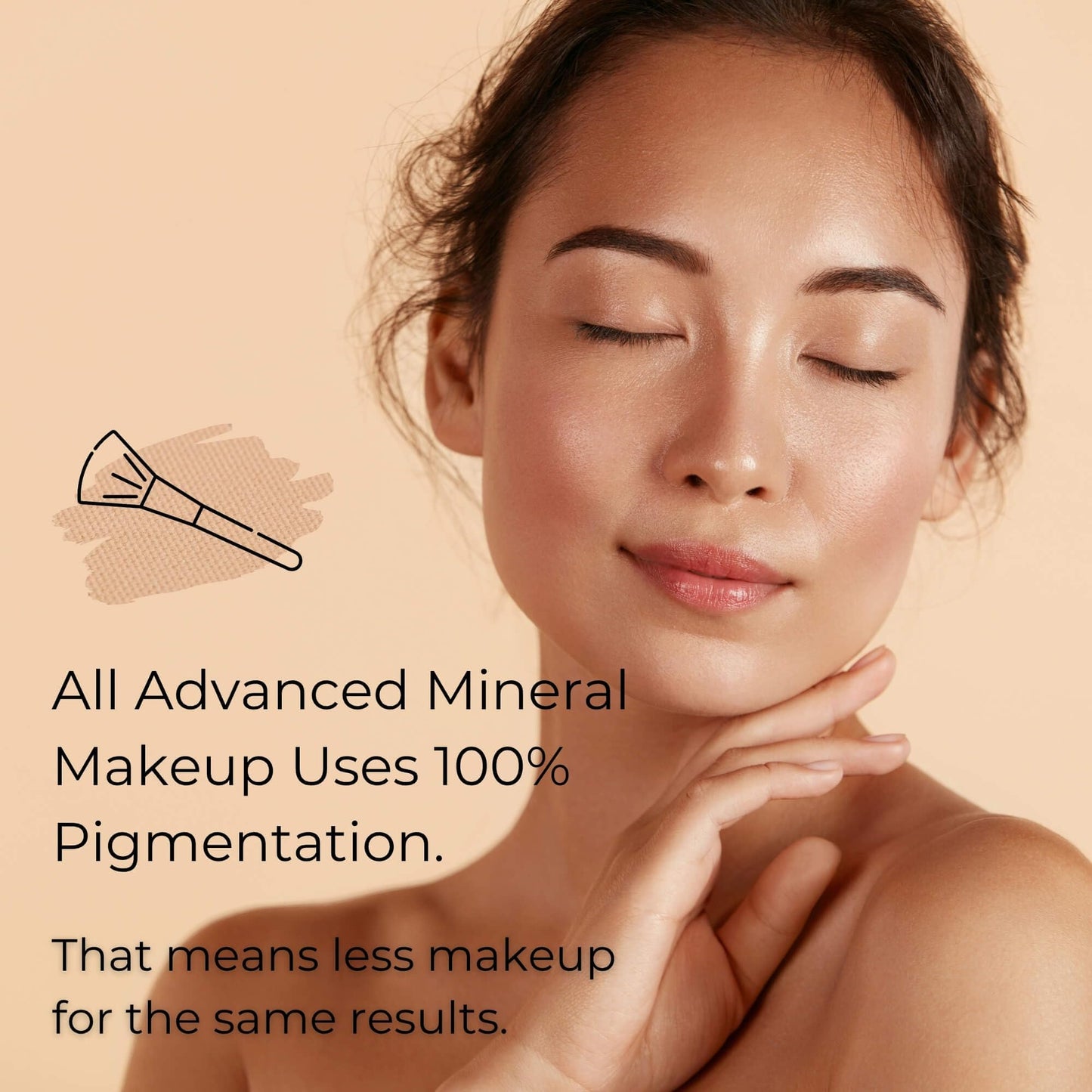 Advanced Mineral Makeup 4-in-1 Pressed Foundation Powder with Natural SPF, Concealer & Finishing for Medium to Full Coverage Foundation, Mineral-Based (Eva, 0.35 oz)