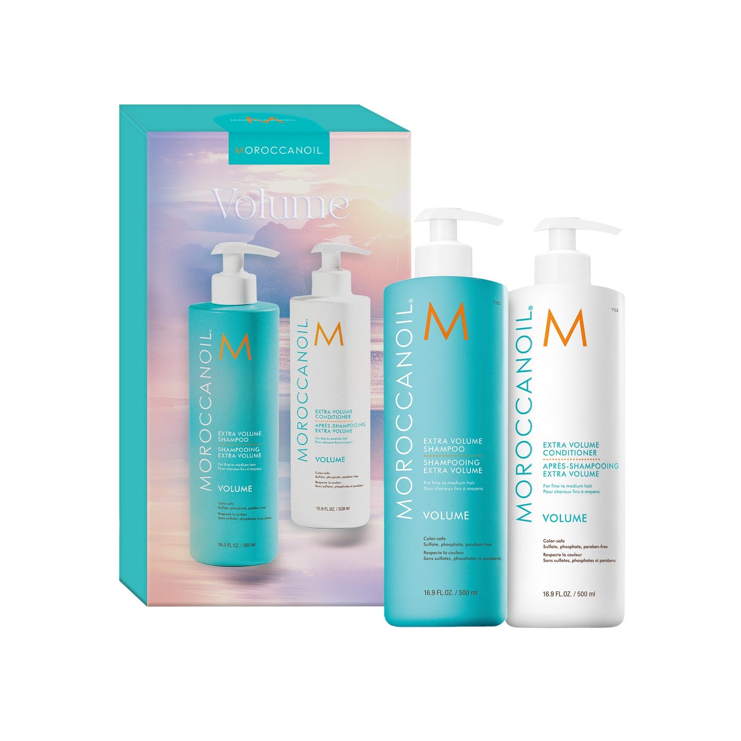 Moroccanoil Extra Volume Shampoo & Conditioner Half-Liter Set