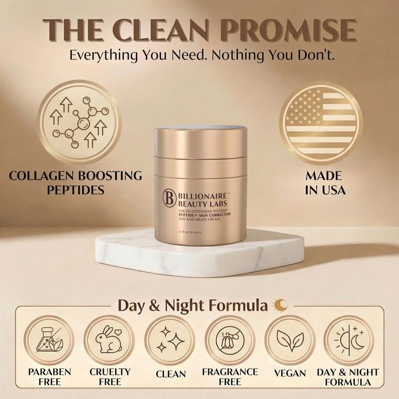 Peptide & Collagen Cream - Firming Anti-Aging Moisturizer for Face & Neck | 1.7 fl oz (50ml)