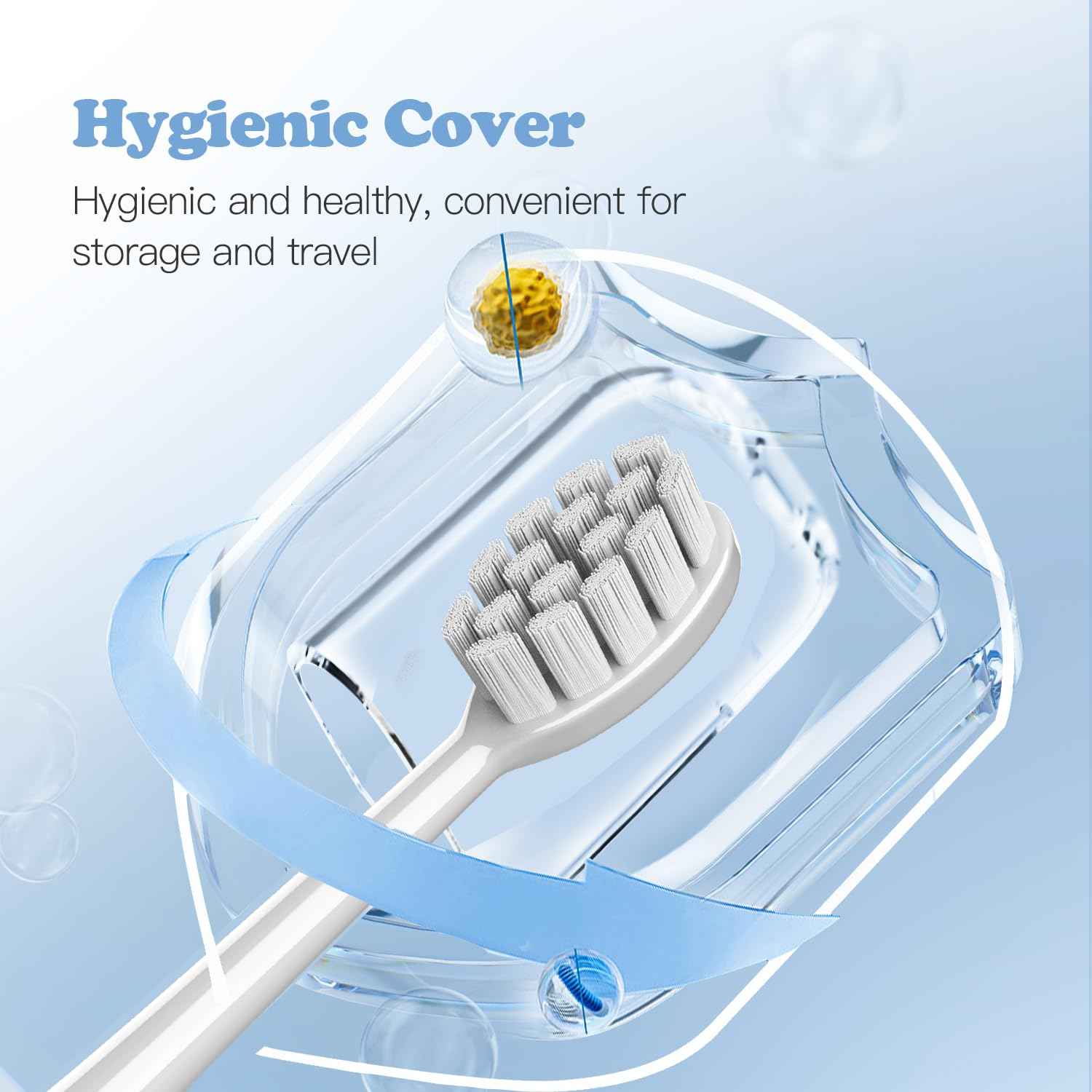 6 Pack Gum Care Replacement Brush Heads Compatible with Oclean Electric Toothbrush Heads for Oclean Spark, Flow, X Pro, X Pro Elite, X Pro Digital, X Lite, X Ultra, Air2, F1 (White)