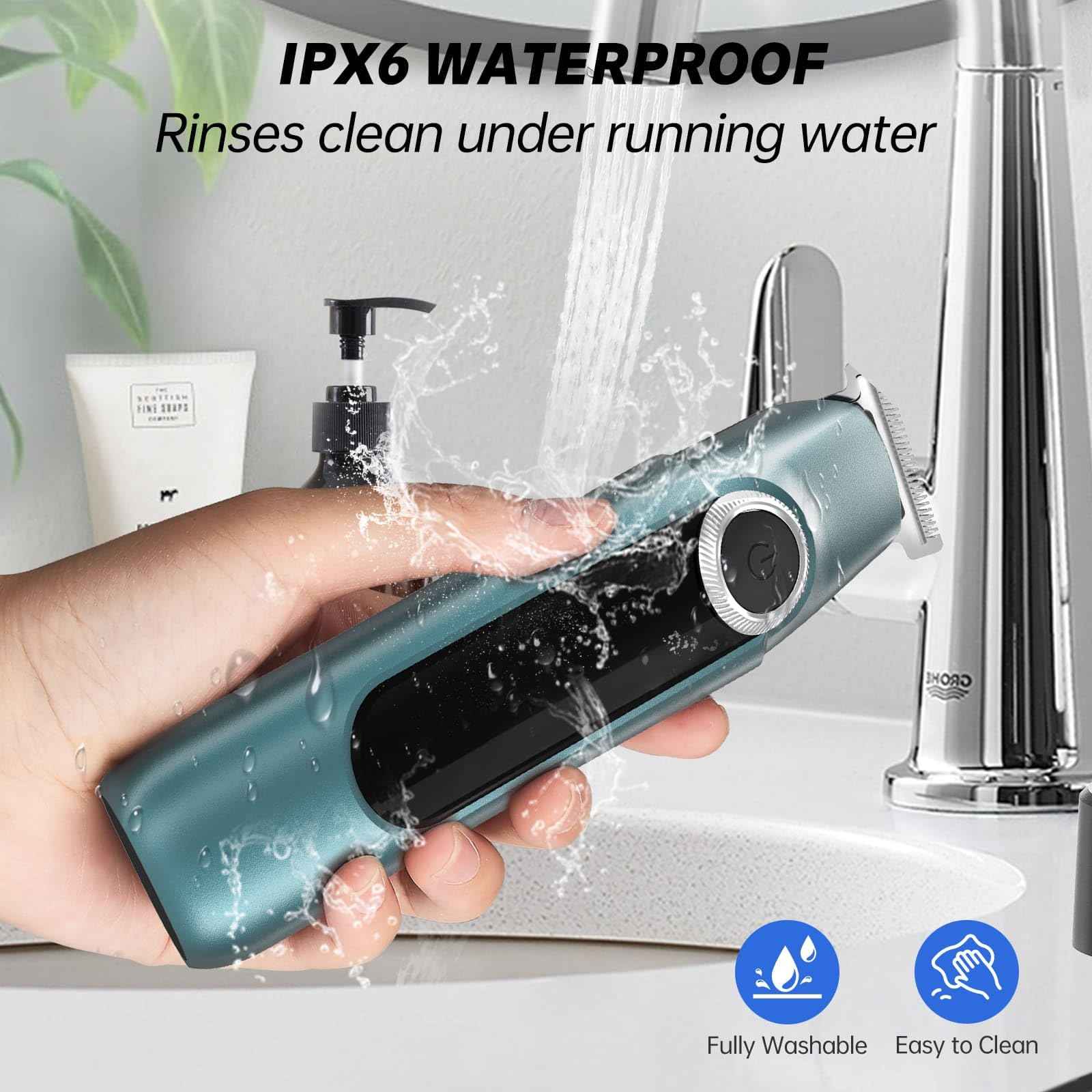 ZUWSUJS Beard Trimmer for Men Professional Grooming Kit,Face Mustache Trimmers for Men,6 in 1 Mens Beard Trimmer,Cordless Electric Nose Body Hair Clippers,Gifts for Mens Husband Fathers Boys