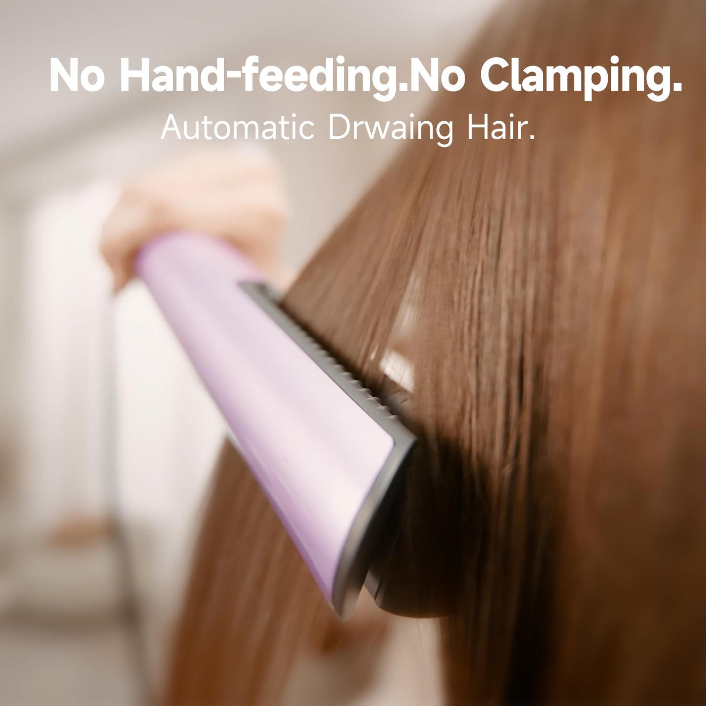 JELLYFISH Hair Dryer and Air Straightener, Blow Dryer Brush Alternative for Long Hair, Clamp-Free Blowout Styler, Air Styling for Healthy Smooth Blowouts,Types 1A–2A