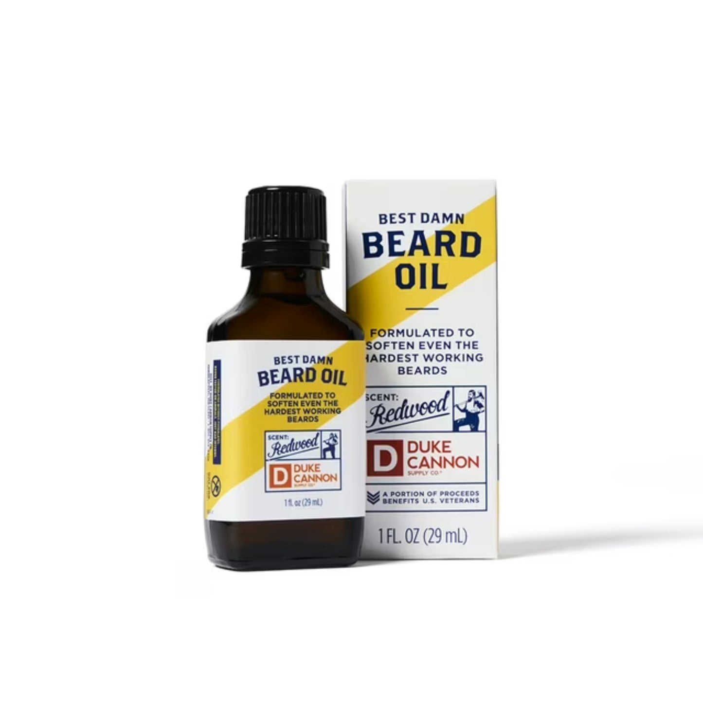 Duke Cannon Great American Beard Oil with Budweiser - Natural Conditioning with Apricot Kernel Oils, Warm Cedarwood Scent, 3 oz.