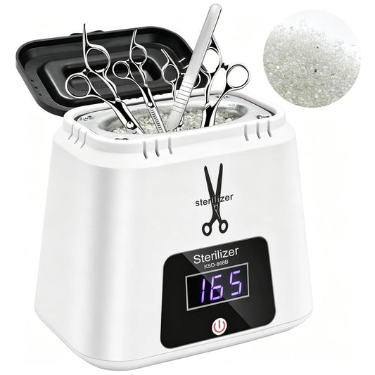 LINBEAUTI Nail Tool Sterilizer High-Temperature Nail Sterilizer Portable For Metal Nail Art Tools Dental Tool Sterilizer with Glass Beads Sterilizer High Temperature For Manicure Salon