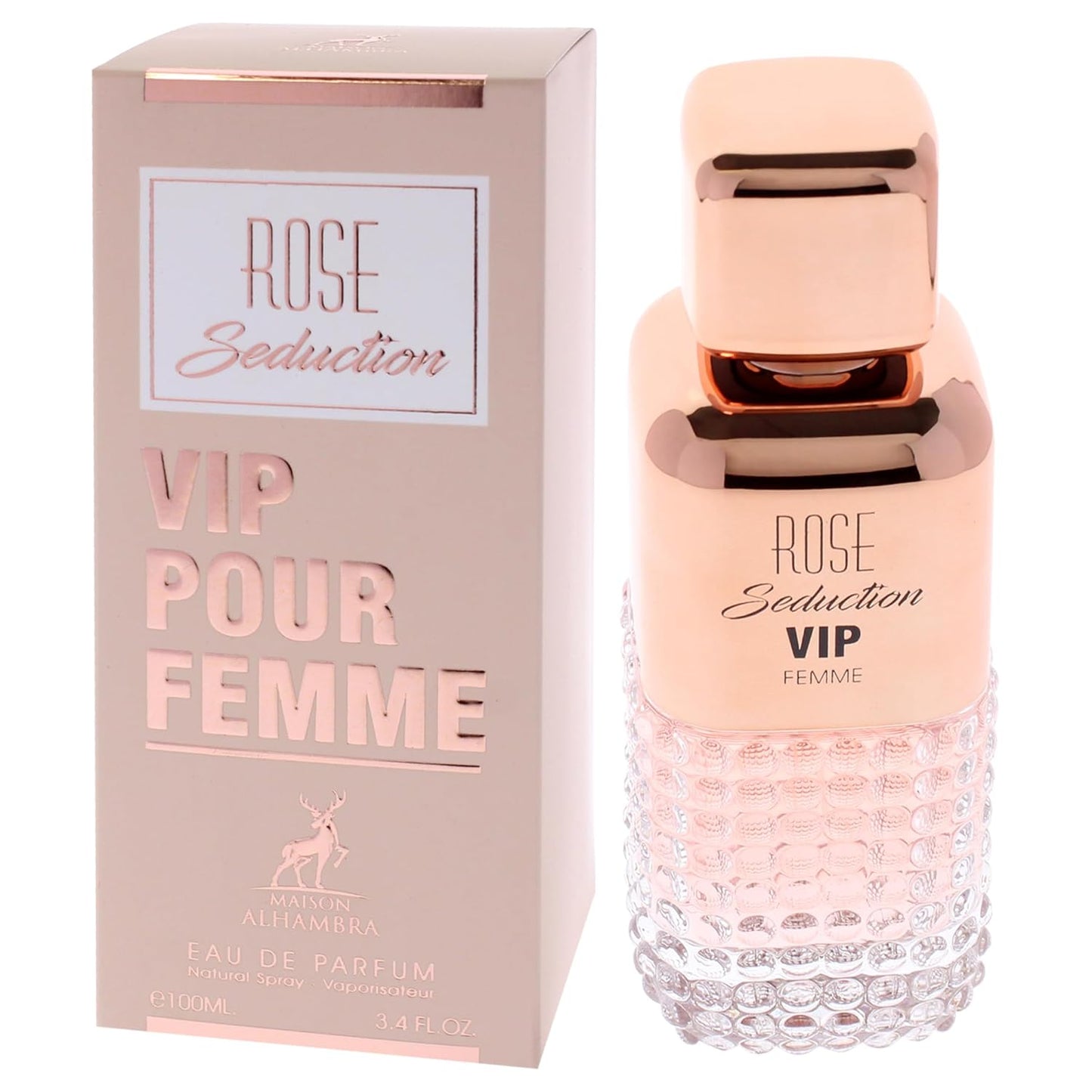 Lattafa Maison Alhambra Rose Seduction VIP Women's Perfume - 3.4 oz EDP Spray