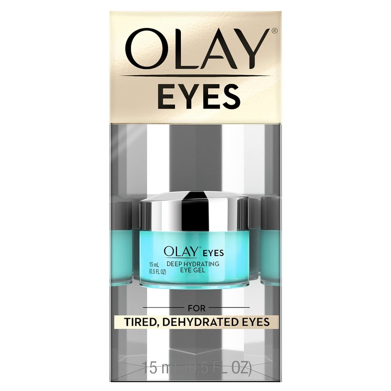 Olay Deep Hydrating Eye Gel with Hyaluronic Acid for Tired Eyes, Hydrating Gel, Cucumber, 0.5 Fl Oz
