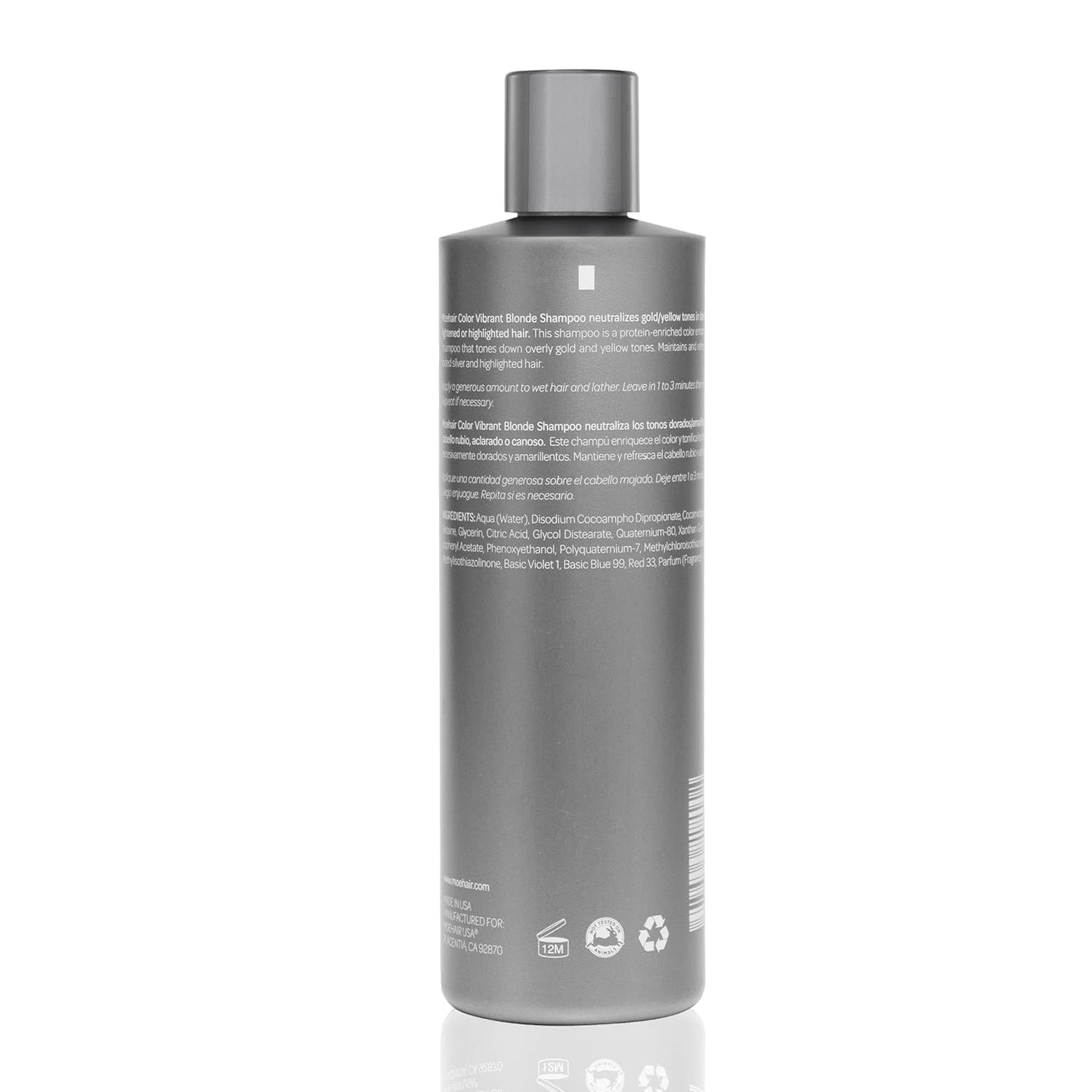 Vibrant Blonde Shampoo - Color-Protecting Purple Formula | Neutralizes Yellow Tones | 12 Fl. Oz