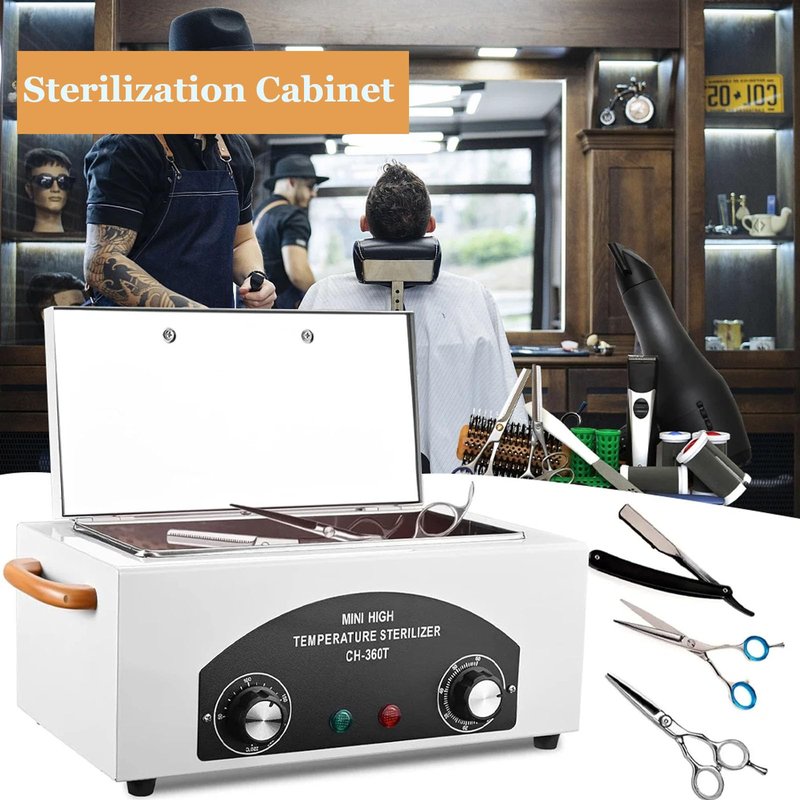 1.5L Autoclave Cabinet,High Temperature Autoclave Sterilizers,Dry Heat Sterilizer Machine for Nail Art Tool Equipment and Dental Instrument（White)