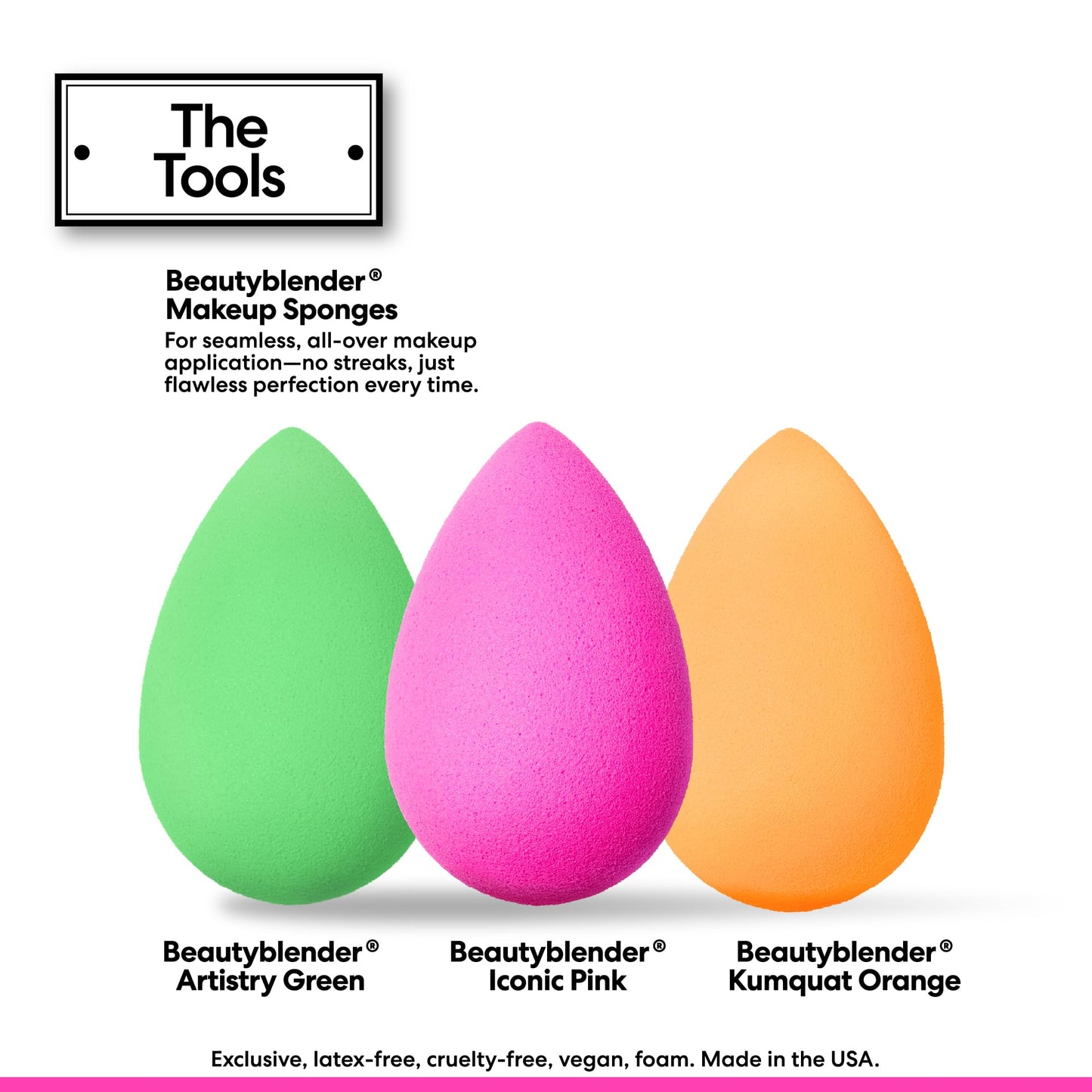 Beautyblender Bouncehaus Essentials Set - 3-Piece Makeup Sponge Set - Limited Edition - Latex-Free, Reusable, for Foundation, Concealer, Powder, BB Cream & Flawless Airbrush Finish