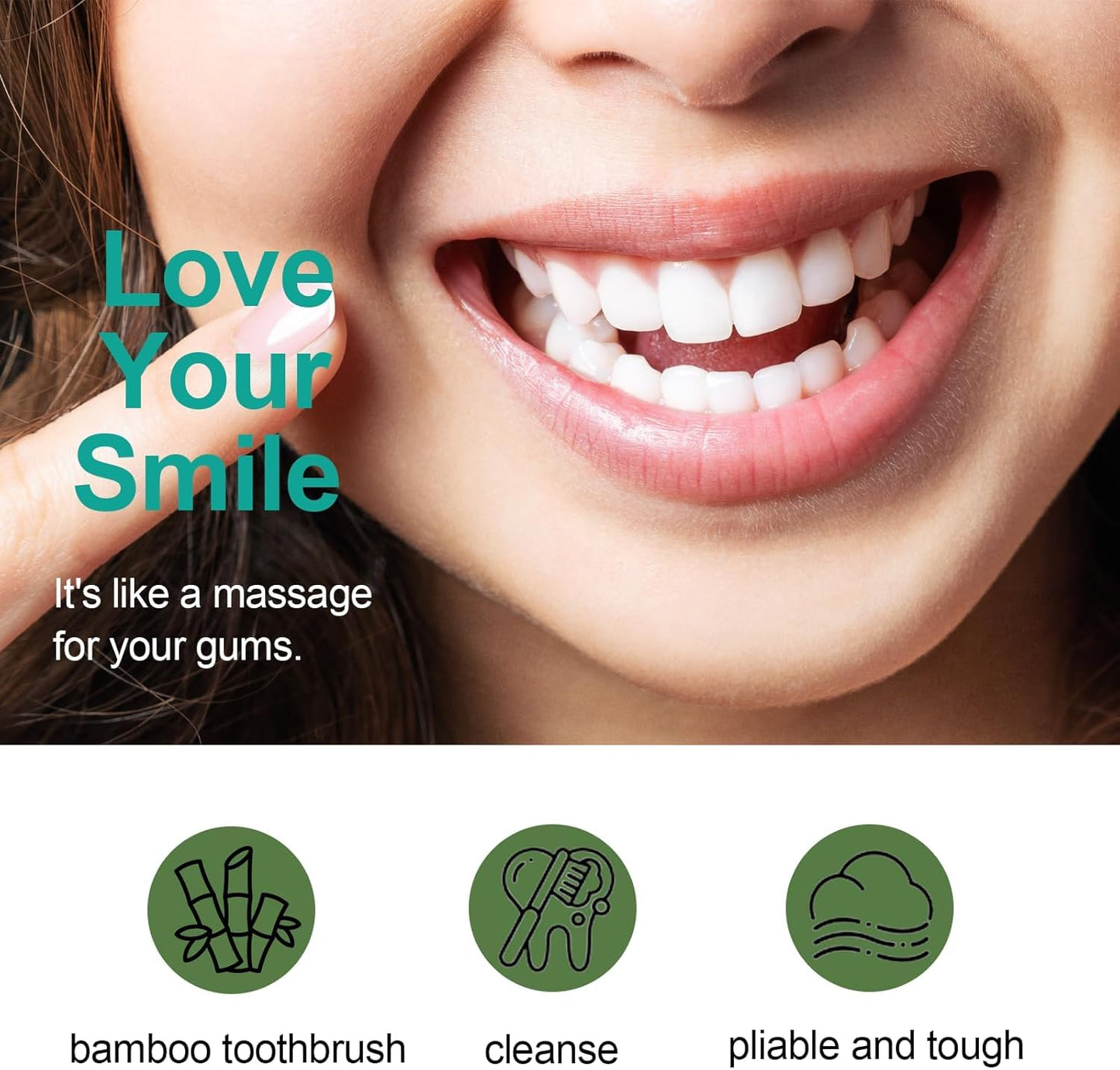 Bamboo Toothbrushes - Natural Soft Bristles for Adults | 100% Biodegradable 4-Pack