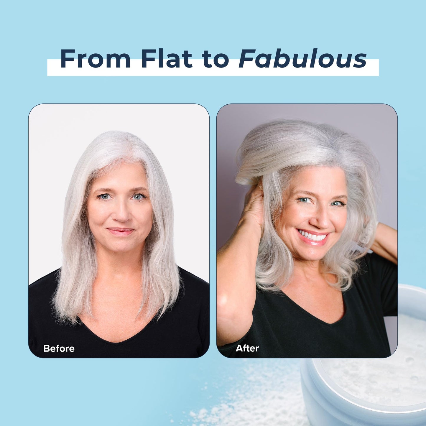 Truhair Airlift Volume Refresh Powder – Instant Hair Volume & Texture Powder for Men & Women - Absorbs Oil, Refreshes Roots & Extends Style Between Washes – Lightweight, Hydrating Formula – 0.21 Oz