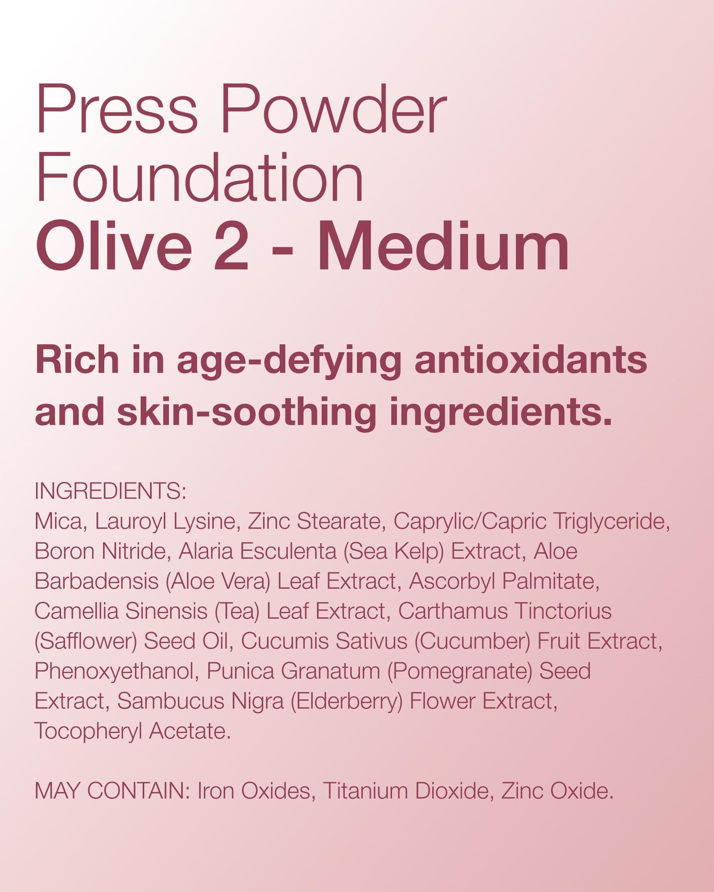 Mineral Fusion Pressed Powder Foundation (Olive 2)