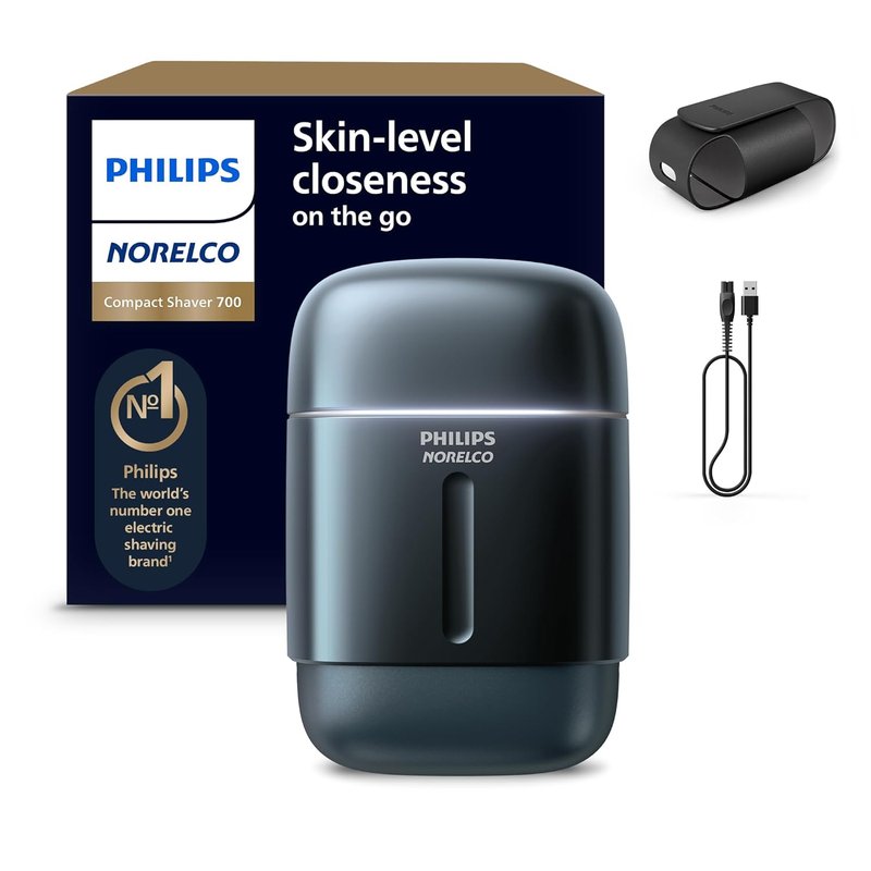 Philips Norelco Shaver 700 Series - Electric Shaver with Lift & Cut System, Dual Steel Blades | Wet & Dry, Travel Case, Model S794/94