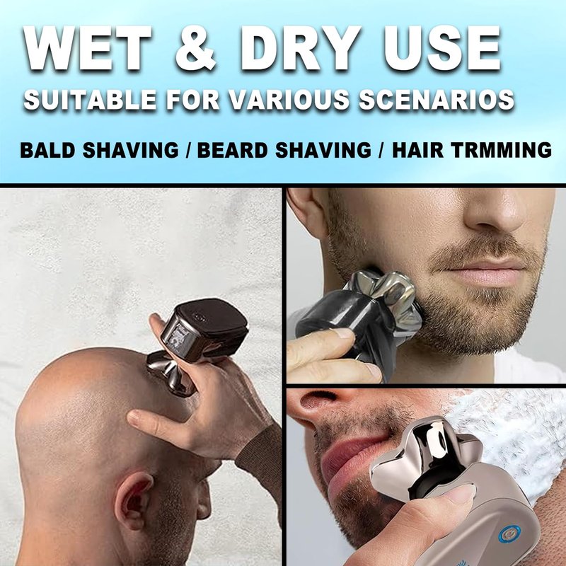 Head Shaver Replacement Heads Compatible with Sk-ull Shaver Pitbull Gold PRO, Pitbull Silver PRO, Palm, Pitbull Platinum PRO, Electric Razor Replacement head for Superior Shaving (16 PACKS)