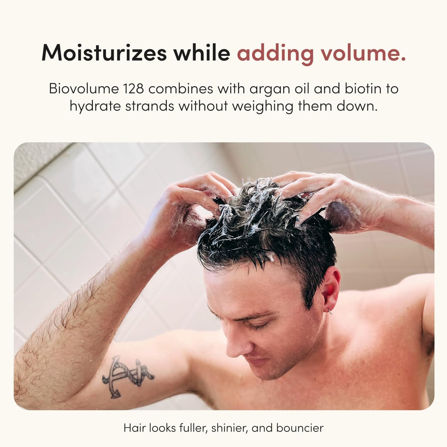hims Max Volume Conditioner - Biovolume 128, Biotin & Argan Oil - Volumizing & Hydrating Conditioner - Paraben-Free & Sulfate-free - Citrus Spice Scent - 6.4 Fl Oz, 2 Pack